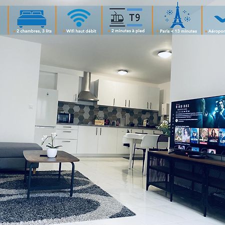 Appartement Parisien Neuf, Moderne Avec Une Grande Salon, 2 Chambres, 4 Lits, Parking Gratuit, 15Min De Paris Et 13 Min Aeroport Orly Vitry-sur-Seine Exterior foto